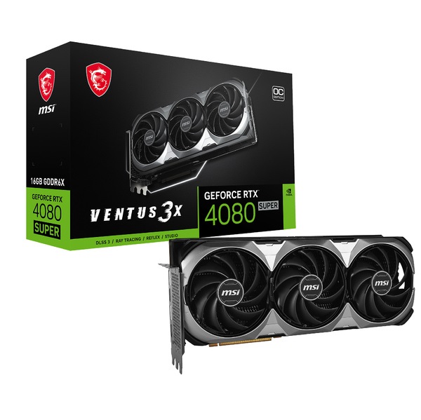 GPU RTX 4080 SUPER 16GB OC MSI VENTUS X3 BLACK